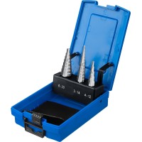 Набор ступенчатых сверл ЗУБР Профессионал 29670-3-20-H3, 3-20 мм, 3 шт, сталь Р6М5