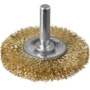 Щетка дисковая для дрели ЗУБР Профессионал 3520-050, 50 мм, витая стальная латунированная проволока 0.3 мм
