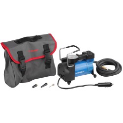 Автомобильный компрессор ЗУБР 61127, 10 атм., провод 3 м, шланг 2 м, 3 насадки