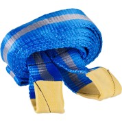 Буксировочный трос ЗУБР 61216-10, 2 петли, 10 т, ширина ленты 60 мм, длина 5 м