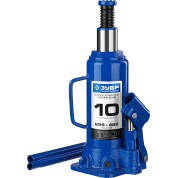 Бутылочный гидравлический домкрат ЗУБР Профессионал 43060-10, 10 т, 228 - 462 мм