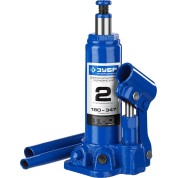 Бутылочный гидравлический домкрат ЗУБР Профессионал 43060-2, 2 т, 180 - 347 мм