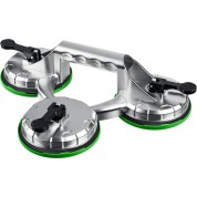 Стеклодомкрат на присоске ЗУБР Профессионал 33723-3, 140 кг, алюминиевый, тройной