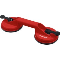 Стеклодомкрат на присоске ЗУБР 33724-2, 80 кг, пластмассовый, двойной