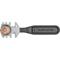 Роликовый стеклорез ЗУБР 3360, 3 режущих элемента, пластмассовая рукоятка