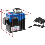 Лазерный нивелир ЗУБР Профессионал 34907, КРЕСТ 2D, 20 - 70 м