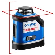 Лазерный нивелир ЗУБР Профессионал 34906, Крест 360, 20 - 70 м