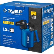 Паяльная лампа ЗУБР Профессионал 40652-1.5, ВУЛКАН ВК-15, 1.5 л, стальной эжектор
