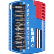 Набор бит с магнитным адаптером ЗУБР 26051-H11, 11 шт