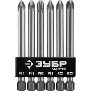 Набор бит с адаптером ЗУБР 26089-H6, MX-6, 6 шт