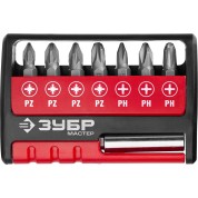 Набор бит с адаптером ЗУБР 26089-H8, MX-8, 8 шт