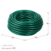 Поливочный шланг ЗУБР 40311-3/4-25, 3/4&Prime;, 25 м, 20 атм, трёхслойный, армированный