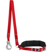 Лямочный пояс с наплечными лямками ЗУБР 11584, АЛТАЙ страховочный строп, фурнитура из оцинкованной стали, 3 точки крепления, размер L (1140-1440)