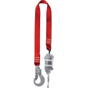 Одноплечный строп ЗУБР 11586, СЛА-1 карабины из оцинкованной стали, длина - 1.42м, разрывной ленточный амортизатор