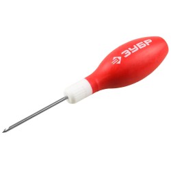 Сапожное шило ЗУБР 09570-3, 60 мм, d 3 мм, обрезиненная рукоятка