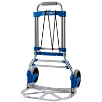 Складная хозяйств тележка ЗУБР Профессионал 38750-90, ТР-90, до 90кг, каркас и платформа из алюм, платформа 48.5х28.5см, колеса d13 см, вес 4.65кг