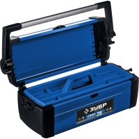 Металлический ящик для инструментов ЗУБР Профессионал 38151-28, СОЮЗ-28, 710 x 270 x 260 мм, (28&Prime;)