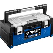 Металлический ящик для инструментов ЗУБР Профессионал 38153-18, СПУТНИК-18, 460 х 230 х 200 мм, (18&Prime;)