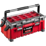 Пластиковый ящик для инструментов ЗУБР Профессионал 38138-22, КОМБО-22, 567 х 314 х 245 мм, (22&Prime;)