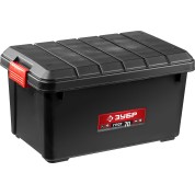 Усиленный ящик-контейнер с крышкой ЗУБР 38184-24, ГРОТ-70, 610 х 370 х 330 мм, 70 л