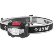 Налобный светодиодный фонарь ЗУБР 56436, МХ-250, 3 AAA, 80 Лм, 4 режима