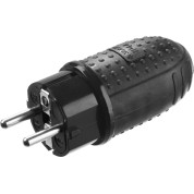 Обрезиненная вилка ЗУБР Профессионал 55116-B, IP44, 16 A/220 В