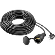 Силовой удлинитель-шнур ЗУБР Профессионал 55020-30, ПВС-315-Ш, ПВС, 3 х 1.5 мм2, 30 м, IP44, 3500 Вт