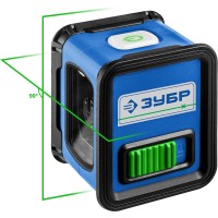 Лазерный нивелир ЗУБР Профессионал 34900, Крест