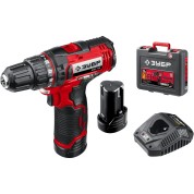 Дрель-шуруповерт ЗУБР ДШЛ-125-22, С1-12, 12 В, 30 Н&middot;м, 2 АКБ (2 А&middot;ч), кейс