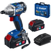Бесщеточный гайковерт ЗУБР Профессионал GB-250-42, Т7, 20 В, 280 Н&middot;м, 2 АКБ (4 А&middot;ч), кейс