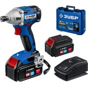 Бесщеточный винтоверт ЗУБР Профессионал GVB-250-42, Т7, 20 В, 280 Н&middot;м, 2 АКБ (4 А&middot;ч), кейс