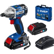 Бесщеточный гайковерт ЗУБР Профессионал GB-250-22, Т7, 20 В, 280 Н&middot;м, 2 АКБ (2 А&middot;ч), кейс