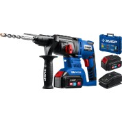 Бесщеточный перфоратор ЗУБР Профессионал PB-260-42, Т7, 20 В, 26 мм, 2 АКБ (4 А&middot;ч), кейс