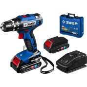 Дрель-шуруповерт ЗУБР Профессионал DL-201-22, Т7, 20 В, 50 Н&middot;м, 2 АКБ (2 А&middot;ч), кейс