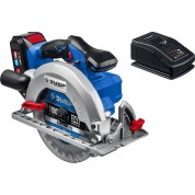 Бесщеточная пила циркулярная ЗУБР Профессионал CPB-190-41, Т7, 20 В, d190 мм, 1 АКБ (4 А·ч)