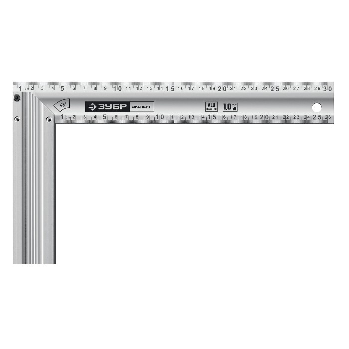 Жесткий столярный угольник ЗУБР ЭКСПЕРТ Профессионал 34392-30, 300 мм