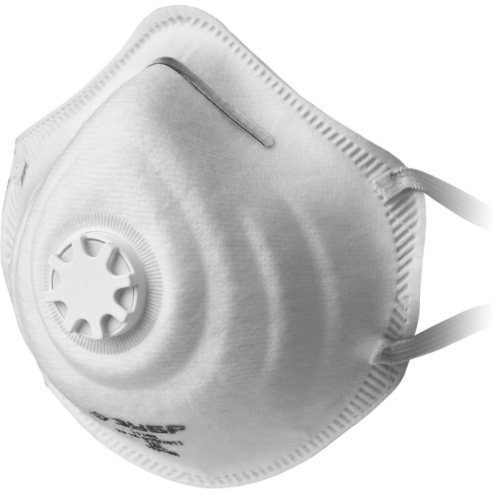 Фильтрующая полумаска с клапаном выдоха ЗУБР 11163, ФК-80, класс защиты FFP1, коническая