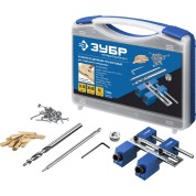 Регулируемый кондуктор для глухих отверстий ЗУБР Профессионал 30081, два отверстия