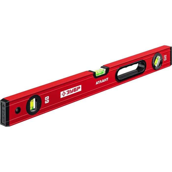 Уровень с усиленным профилем ЗУБР 34585-060, АТЛАНТ, 600 мм