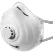 Фильтрующая полумаска с клапаном выдоха ЗУБР 11163-3, ФК-99, класс защиты FFP3, коническая