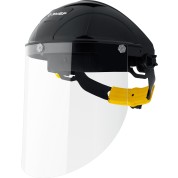 Защитный лицевой щиток ЗУБР Профессионал 11085, ударопрочный экран 2 мм, устойчивый к царапинам и истиранию, с храповиком