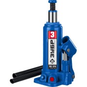Бутылочный гидравлический домкрат ЗУБР Профессионал 43060-3, 3 т, 192 - 374 мм