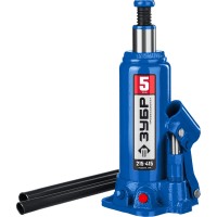 Бутылочный гидравлический домкрат ЗУБР Профессионал 43060-5, 5 т, 215 - 415 мм