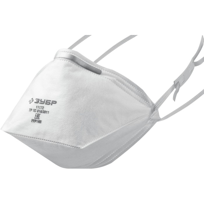 Фильтрующая полумаска ЗУБР 11172, П-80, класс защиты FFP1, плоская