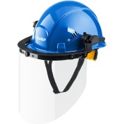 Защитный лицевой щиток для крепления на каске ЗУБР Профессионал 110853, ЗАСЛОН, экран 220 х 385 мм, поликарбон 2 мм