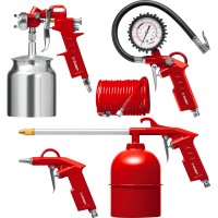 Универсальный набор пневмоинструмента ЗУБР 06458-H5, MS-5N, 5 предметов