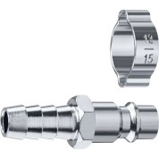 Переходник с обжимным хомутом ЗУБР Профессионал 64918-08, штуцер &Prime;елочка&Prime;, 8 мм - рапид штуцер