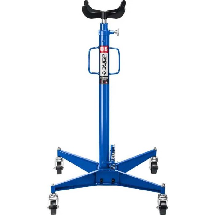 Гидравлическая трансмиссионная стойка ЗУБР Профессионал 43061-0.5, 0.5 т, 1100 - 1900 мм