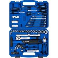 Универсальный набор инструмента ЗУБР Профессионал 27670-H58, Универсал-63, 63 предм., (1/2&Prime;+ 1/4&Prime;)