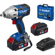 Бесщеточный гайковерт ЗУБР Профессионал GB-500-42, Т7, 20 В, 500 Н&middot;м, 2 АКБ (4 А&middot;ч), кейс